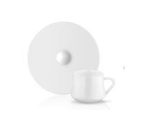 Sufi Coffee Cup and Saucer - Plain - 90 cc-Cups, Saucers & Mugs-K-United