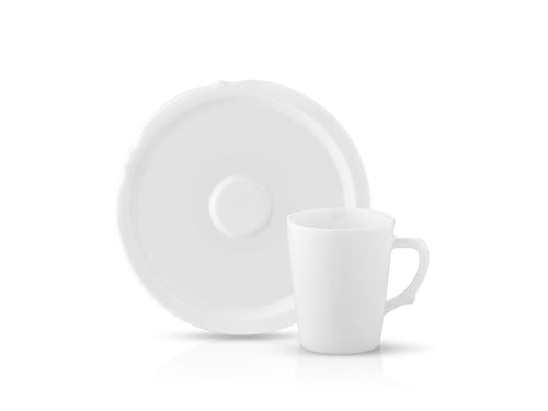 Eser-i Istanbul Coffee Cup and Saucer - Plain - 90 cc-Cups, Saucers & Mugs-K-United
