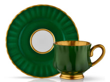 Sophia Coffee Cup and Saucer - Divan Green