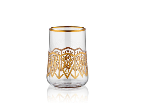 Aheste HD Small Glass - Seljuk- Gold Colour