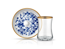 Istanbul Tiryaki Tea Glass and Saucer - Breeze-Tea Sets-K-United