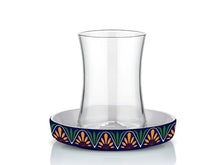 Tiryaki DZN Tea Glass and Saucer - Helen - Blue