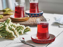 Tiryaki DZN Tea Glass and Saucer - Istanbul - Yellow