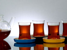 Istanbul Tiryaki Tea Glass and Saucer - Turquiose-Tea Sets-K-United